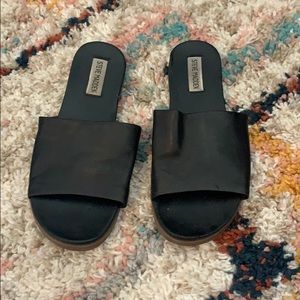 Steve Madden Black Sandals
